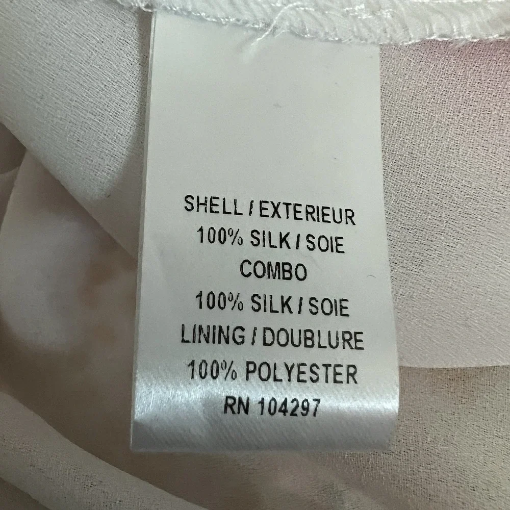 Milly Of New York Dress Size 6 Babydoll Slip Dress 100% Silk Side Zip Floral Y2K - Picture 8 of 8